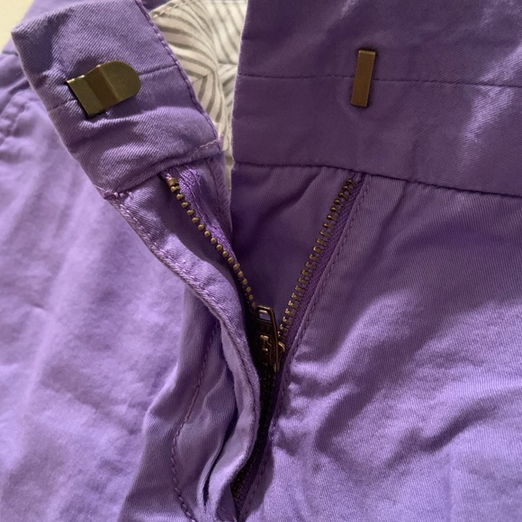 J. Crew Women’s Purple Cotton Chino Shorts #564445 - Picture 3 of 4